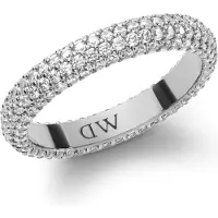 Daniel Wellington Funkelnder Stahlring mit Pavé -Kristallen DW0040065 - Kreislauf: 68 mm
