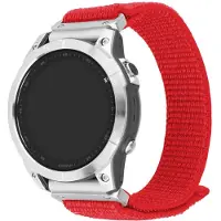 FIXED Nylon-Sportarmband für Garmin QuickFit 26 mm rot