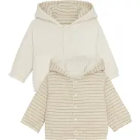 Noppies Strickjacke Neddie - Reversible in Stripe pattern Off white | Gr.: 68