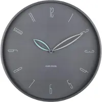 Karlsson - Wanduhr Petals - Grau - Ø40cm