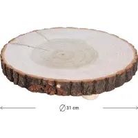 Casativo Baumstammscheibe mit Sockel, 31 x 31 x 6 cm
