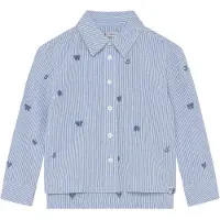 Noppies Bluse in Hellblau/ Weiß - 140