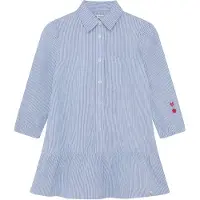 Noppies Kleid in Hellblau/ Weiß - 134