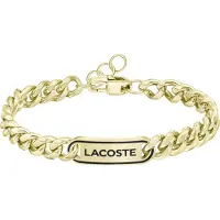 Lacoste - Decent Gold Plated MenÂ's Bracelet District 2040225