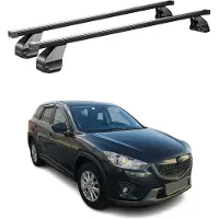 Menabo Dachträger Grundtäger für Mazda CX-5 2012-2016 75kg Stahl Schwarz 2 tlg