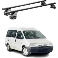 Menabo Dachträger Grundtäger für Fiat Scudo 1994-2007 75kg Stahl Schwarz 2 tlg