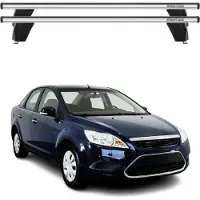 Omac Menabo Dachträger Grundtäger für Ford Focus 2004-2011 75kg Alu Silber 2 tlg