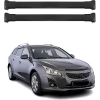 Omtec Dachträger Grundtäger für Chevrolet Cruze Kombi 2008-2016 75kg Alu Schwarz 2 tlg