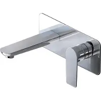 Doporro Design Armatur in silber Waschbeckenarmatur praktischer Einhebelmischer im modernen Design Waschtischarmatur