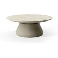 Suns Farzi Beistelltisch Aluminium/Neolith Stone grey