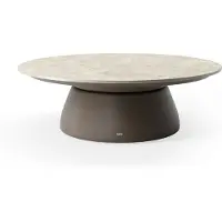 Suns Farzi Beistelltisch Aluminium/Neolith Stone grey