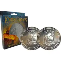 Fanattik The Lord of the Rings Set of 4 Embossed Metal Coasters