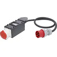 As Schwabe as-Schwabe MIXO FI-Adapter CEE-Stecker 400V 32A auf CEE-Steckdose 400V 32A IP44