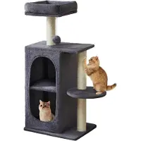 Merkloos Katzenkratzbaum / großer Kletterbaum - Spielhaus für Katzen