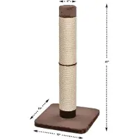 Merkloos Großer Katzenkratzbaum - Robust - Braun - XXL - Sisal