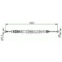 Bosch Seilzug, Feststellbremse 1 987 477 137
