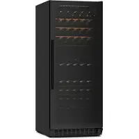 Klarstein Velaire Weinkühlschrank 2 Zonen - 122 Flaschen, 5-22°C, Touch, LED, UV-Schutz, Einbau & Freistehend, leise, Weinklimaschrank, Holzregale