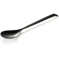 WAS Germany 6x Servierlöffel Kitchen Tool 1887, 32 cm, geschlossen, mit schwarzer PVD Beschichtung, Chromnickelstahl