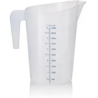 WAS Germany 12x Messbecher, √ò 22,5 cm, 5 ltr., mit 100 ml Skalierung, Polypropylen