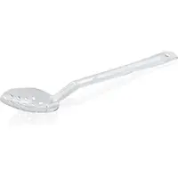WAS Germany 10x Servier-/Salatlöffel Set, 33 cm, perforiert, klar, Set á 4 Stück, Polycarbonate