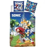 BrandMac AY!MAX Baby-Bettwäsche Sonic | Blau | 100% Baumwolle