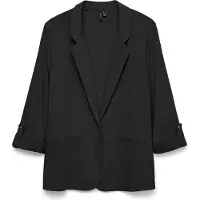 Vero Moda Kurzblazer "VMJESMILO 3/4 LOOSE BLAZER WVN NOOS" mit Leinen