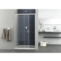 Sanotechnik Eckdusche »Elite«, 98-102x195cm, chrom - silberfarben