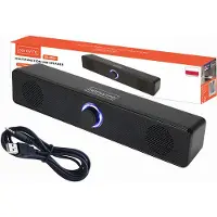 Zenwire Mini-Soundbar - Computerlautsprecher - 2.0 USB - für Laptop und Computer - für PC - LED - 18 W