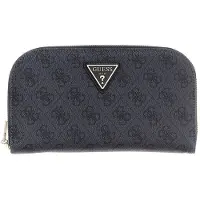 GUESS Geldbörse Latona Zip Around Organizer Coal Logo
