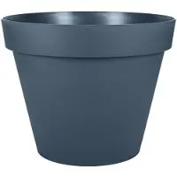Eda Blumentopf Rund - Ø 48 cm - - Toskana - 43 L - Innen/Außen - Ø 47,5 x H.40 cm - Jeansblau