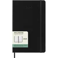 Moleskine 12 Monate Wochenkalender 2025, Large, Schwarz