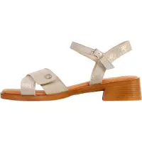 The Divine Factory Alénoa-Sandalen mit Absatz aus Leder