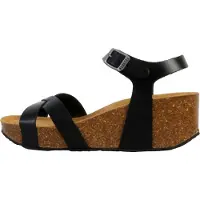 Plakton So Final Leder Keilsandalen