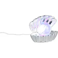 Reality Leuchten LED Tischlampe Shelly, chrom / silber, für Wohn- / Esszimmer, Kunststoff, Junges Wohnen, LED Tischlampe