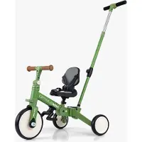 Milly Mally Milly Optimus Max 5in1 Dreirad mit Führungsschiene grün