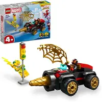 LEGO Marvel Spidey und seine Super-Freunde Spideys Bohrfahrzeug Spielzeug mit Spider-Mans Auto und 2 Figuren für Kinder ab 4 Jahren, basiert auf der TV-Serie, Geschenk für Jungs und Mädchen 10792