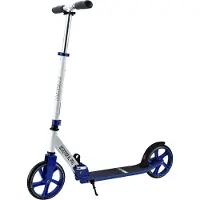 Mach1 Kickscooter Kinderroller Scooter Roller Cruiser Kick Jump Cityroller SCOOTER XL PRO - blau / weiß ohne LED