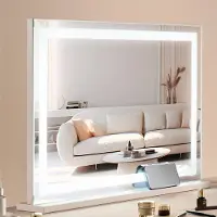 StarTech.com Hollywood Kosmetikspiegel mit Bluetooth - 3 Farben - USB Schminkspiegel - 797x547mm