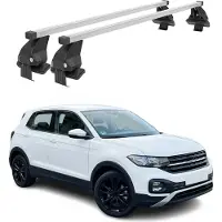 Menabo Dachträger Grundträger für VW T-Cross 2018-2025 Stahl Grau 2tlg