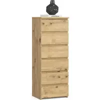Akord Furniture Factory OP0LCL6ART001, Eiche, 6 Schublade(n), Matt, 16 mm, 31 cm, 350 mm