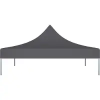 vidaXL Hochwertigen Möbel Pavillons & Partyzelte - Anthrazit Partyzelt-Dach 2x2 m Anthrazit 270 g/m² NEU9652132