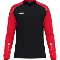 Jako Herren Pullover Longsleeve Sonic 8826-812 L - Schwarz/Rot - L