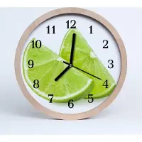 Tulup Holzuhr 30fi cm wanduhr - Limette