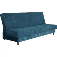 Mirjan 24 Schlafsofa Enduro XIV Cord, Couch mit Schlaffunktion und Bettkasten, 3 Sitzer Aufklappbar Polstersofa (Farbe: Poso 05)