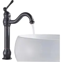 ARI Waschbeck armatur, Wasserhahn Bad Retro, Schwarz abgerieben, Hochdruck, mit Regulierung von Wasserfluss und Wassertemperatur