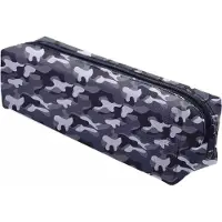 Ferocity Mäppchen Federtasche Schlamperbox Federmäppchen Schüleretui Stiftemappe Moro czarny [008]