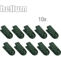 Hellum Ersatzklammer, grün, klein, 10er-Pack