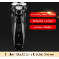 Lixada Xiaomi Youpin 3D Elektrorasierer Haarschneider Enchen BlackStone Elektrorasierer Waschbar Bartschneider fuer Maenner Akku-Rasierer Maschine