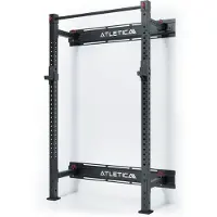 ATLETICA R7 Wall Rack | Klappbar | 210 cm Höhe | Extrem platzsparende Klappfunktion | Hoch belastbar und stabil | Kompatibel mit R7 Anbauteilen