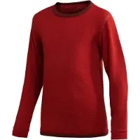 Woolpower 200 Langarm Rundhals-Shirt Kinder rot